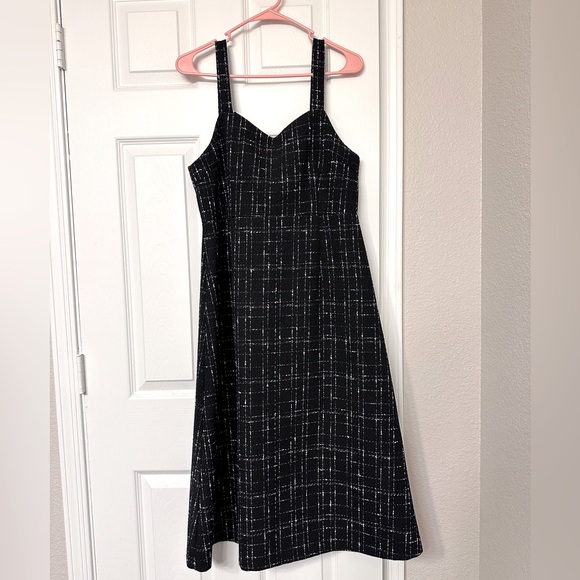 attrangs Dresses & Skirts - Black Long Tweed Dress
